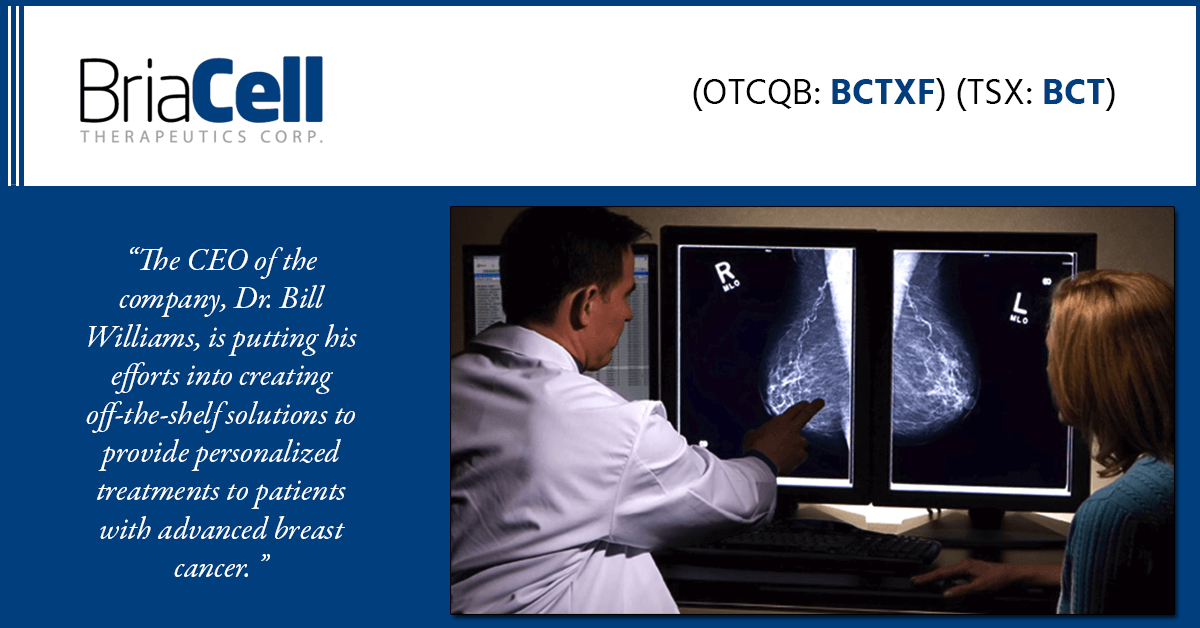 BriaCell Therapeutics Corp. Provides Immunotherapy Hope to Cancer Patients Everywhere