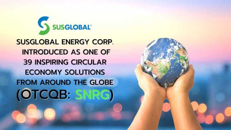 a pair of hands holding the world with SNRG logo on it - smallcapvoice
